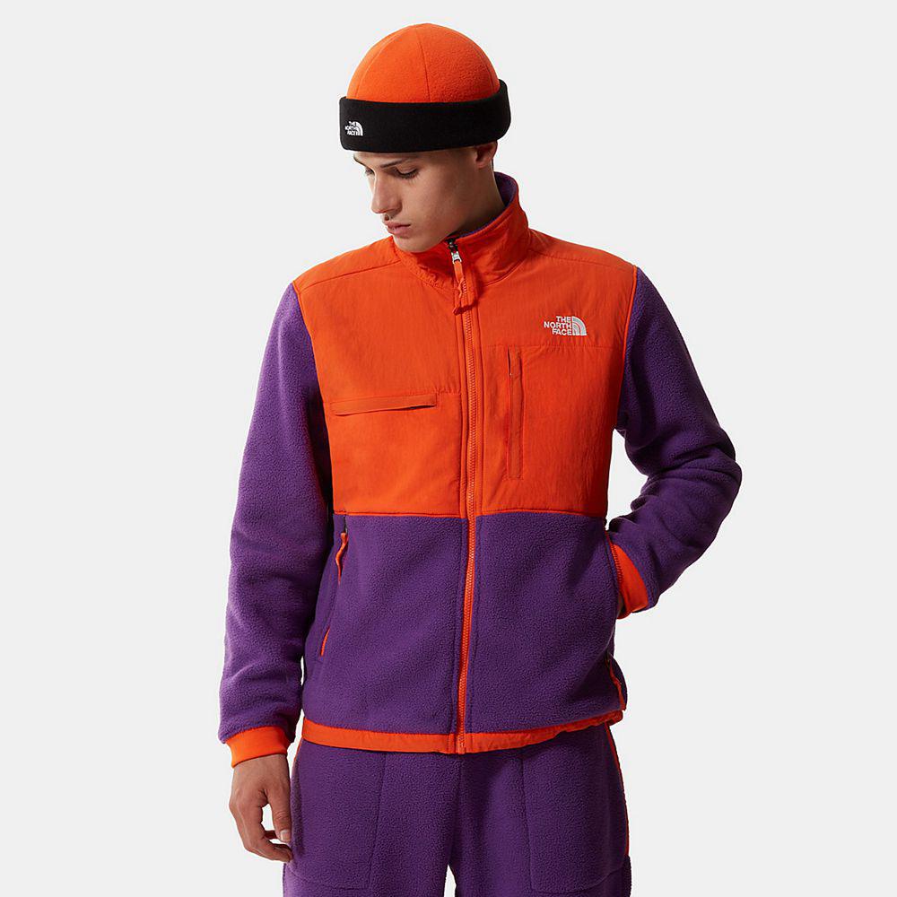 The North Face Denali 2 Ανδρικα Μπουφάν Fleece - Μωβ / Κοκκινα Πορτοκαλι (KNPQ28569)